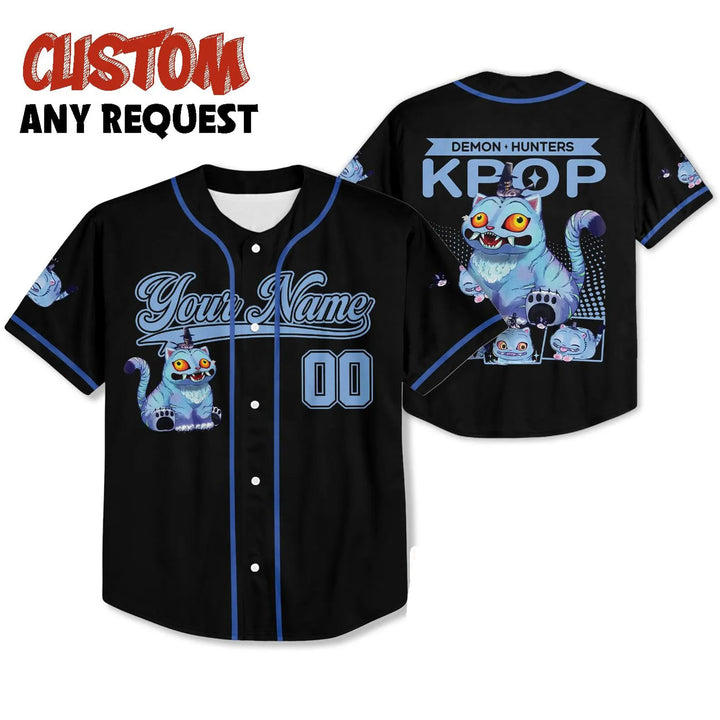 Demon Hunter Tiger Baseball Jersey, Hunters Tiger fan, Kpop Saja Boys Shirt, Kpop Demon Hunters