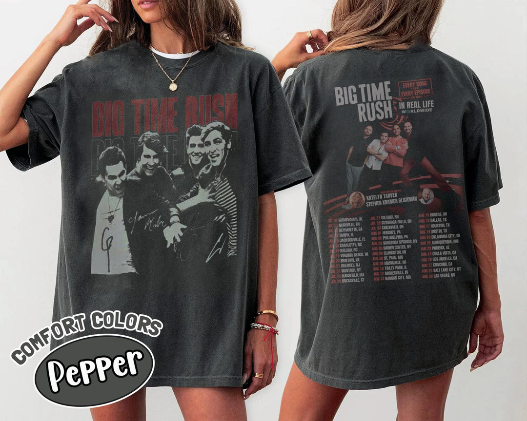 Big Time Rush In Real Life Worldwide Tour Two-Sided Shirt
