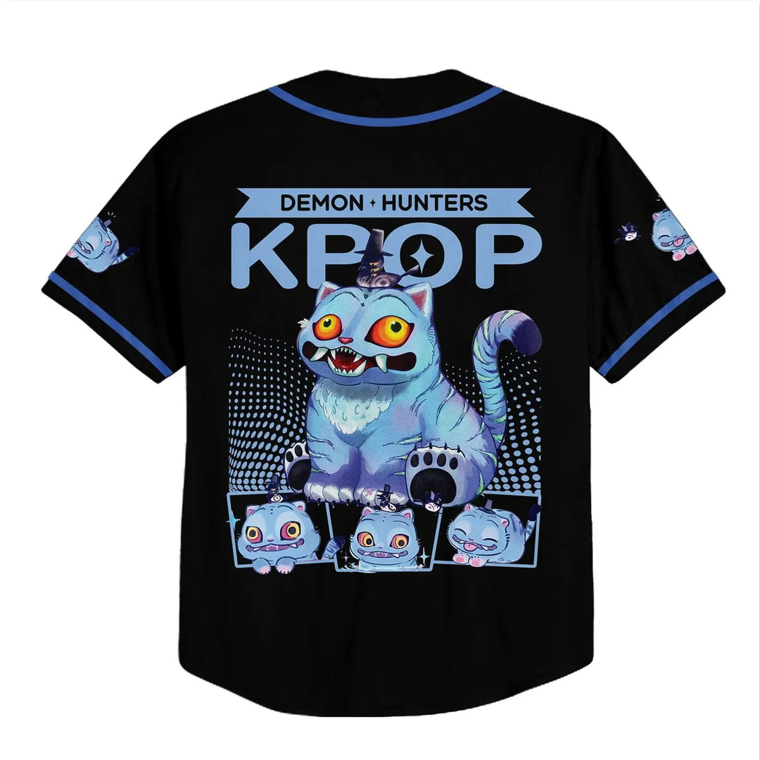 Demon Hunter Tiger Baseball Jersey, Hunters Tiger fan, Kpop Saja Boys Shirt, Kpop Demon Hunters
