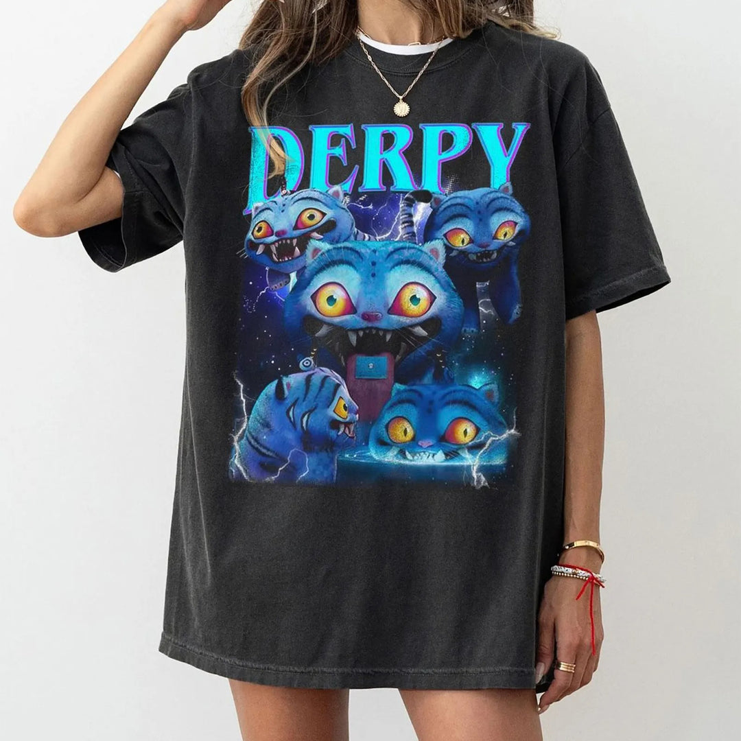 Kpop Demon Hunters Tiger Shirt, Derpy the Tiger And Bird Demon Hunter Tiger Tee, Hunters Tiger fan, Kpop Saja Boys Shirt, Kpop Demon Hunters