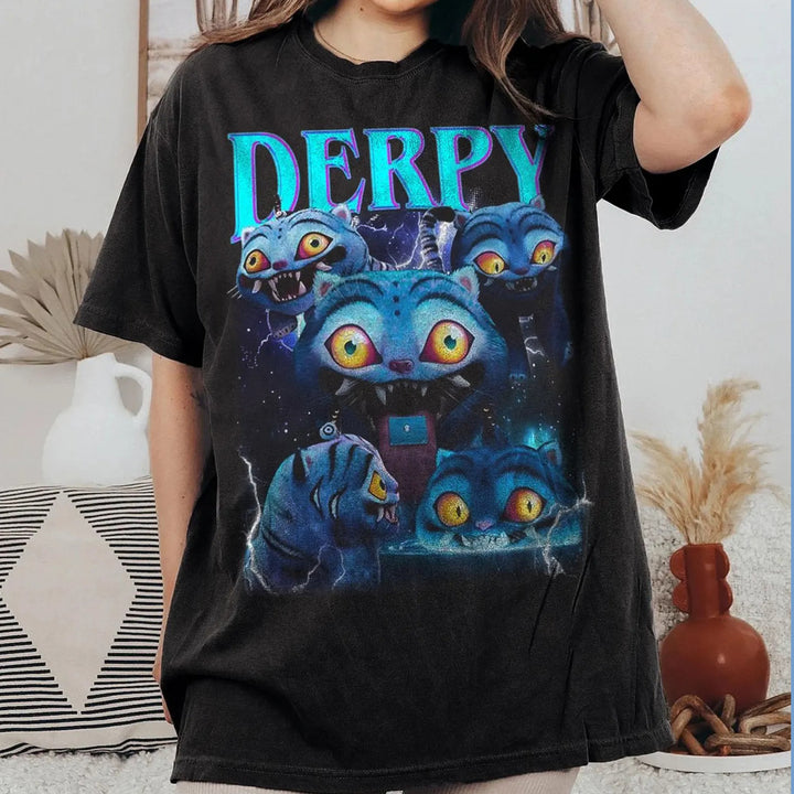 Kpop Demon Hunters Tiger Shirt, Derpy the Tiger And Bird Demon Hunter Tiger Tee, Hunters Tiger fan, Kpop Saja Boys Shirt, Kpop Demon Hunters