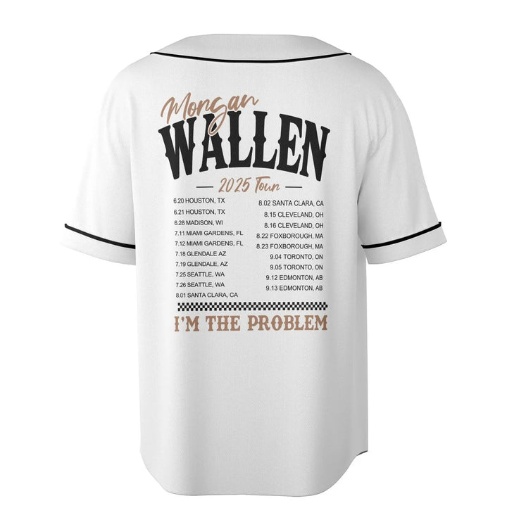 Morgan I'm The Problem Tour 2025 Jersey, Wallen Concert 2025, Mor-gan Wallen Fan Jersey
