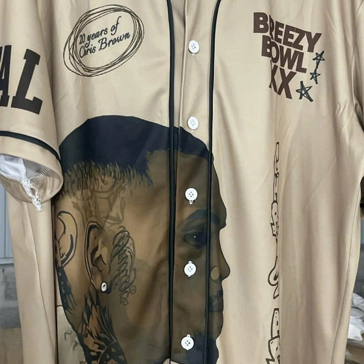 Personalized Chris Brown Jersey, Breezy Bowl XX Shirt