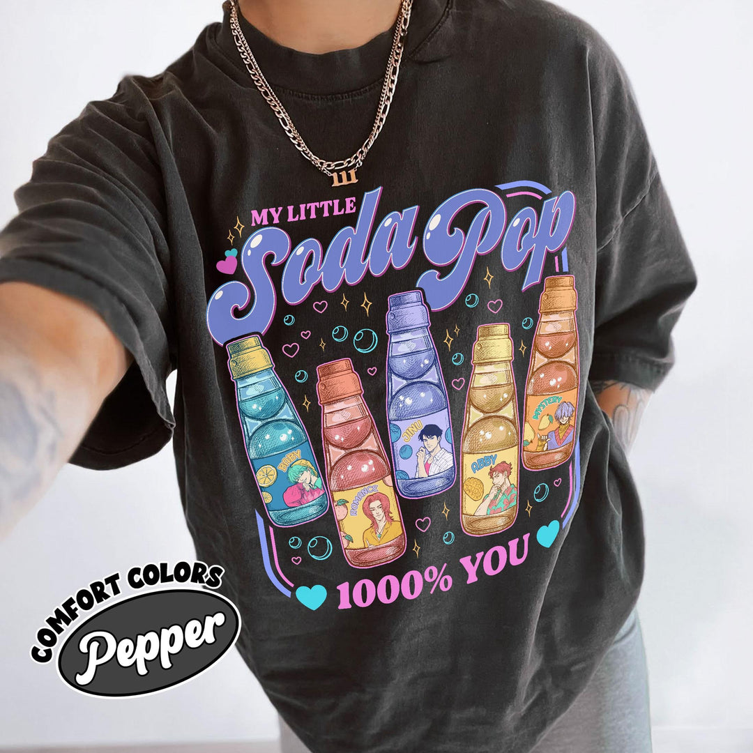 Saja Boys Soda Pop KPDH Comfort Colors Shirt, Saja Boys Huntrix PIN
