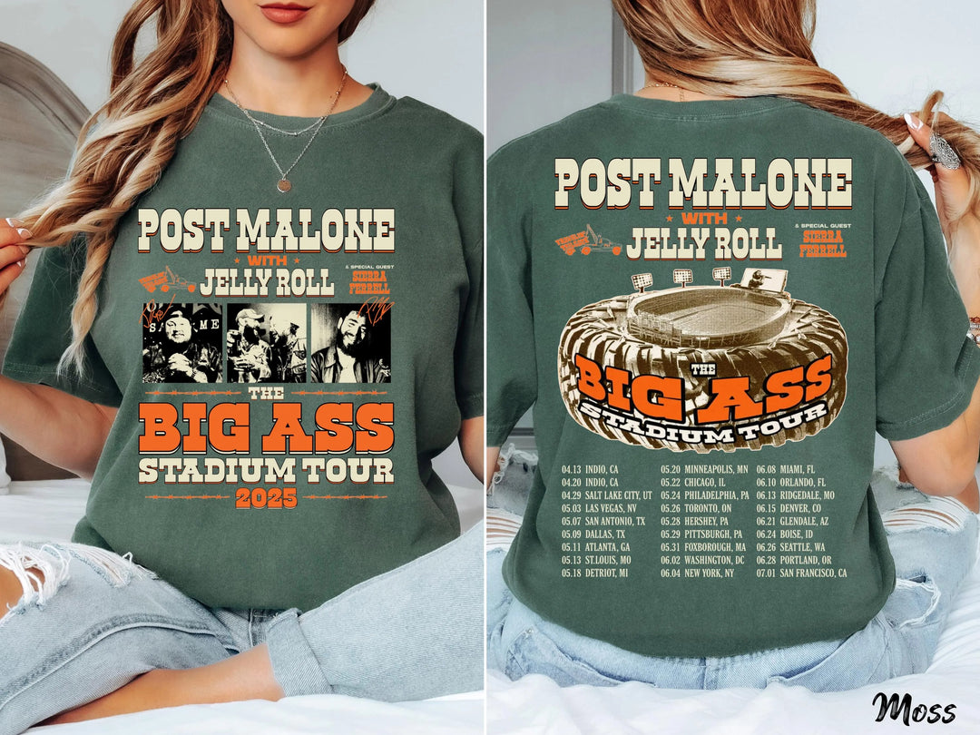 Post Malone Tour Shirt, Big Ass Stadium Tour shirt