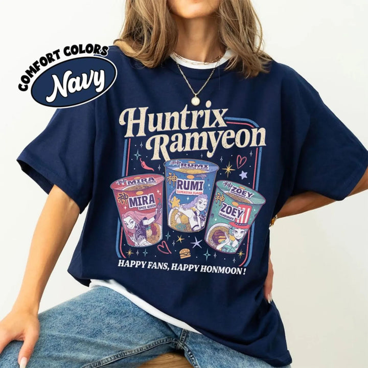 KPDH Ramyeon Shirt Comfort Colors For Fan, Demon Hunter Movie Inspired Noodle T shirt