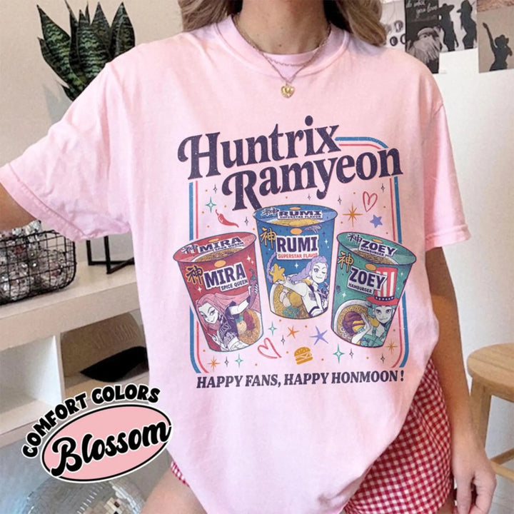 KPDH Ramyeon Shirt Comfort Colors For Fan, Demon Hunter Movie Inspired Noodle T shirt