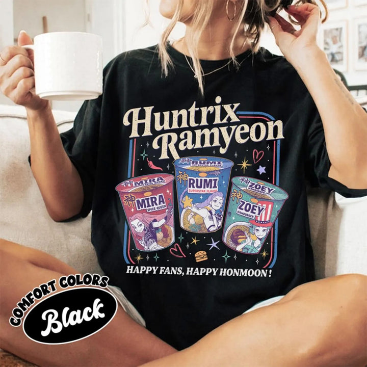 KPDH Ramyeon Shirt Comfort Colors For Fan, Demon Hunter Movie Inspired Noodle T shirt