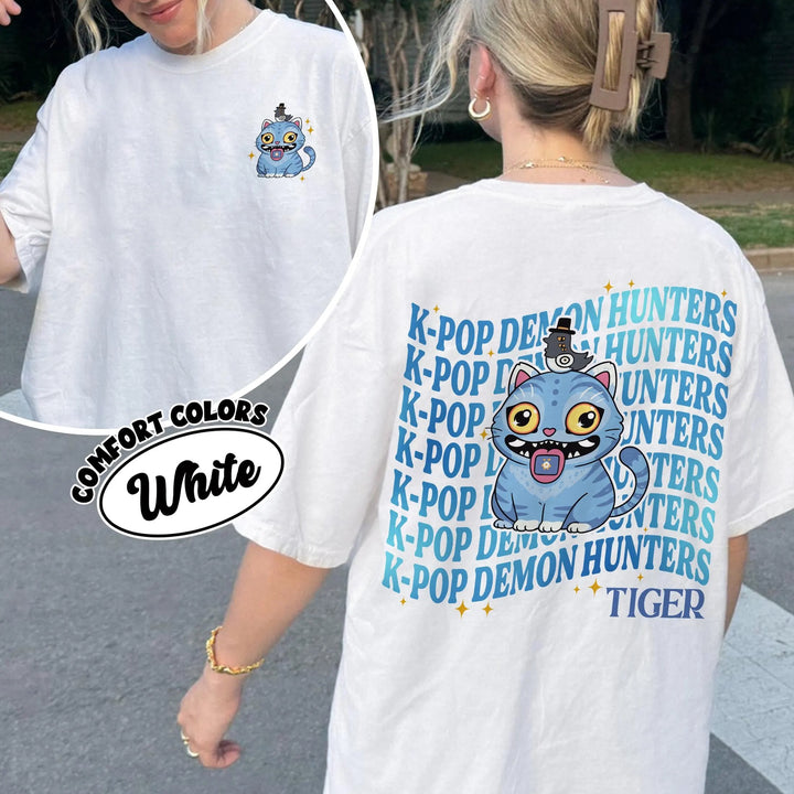 Kpop Demon Hunters Tiger PNG Digital Download, Demon Hunter Tiger Tee