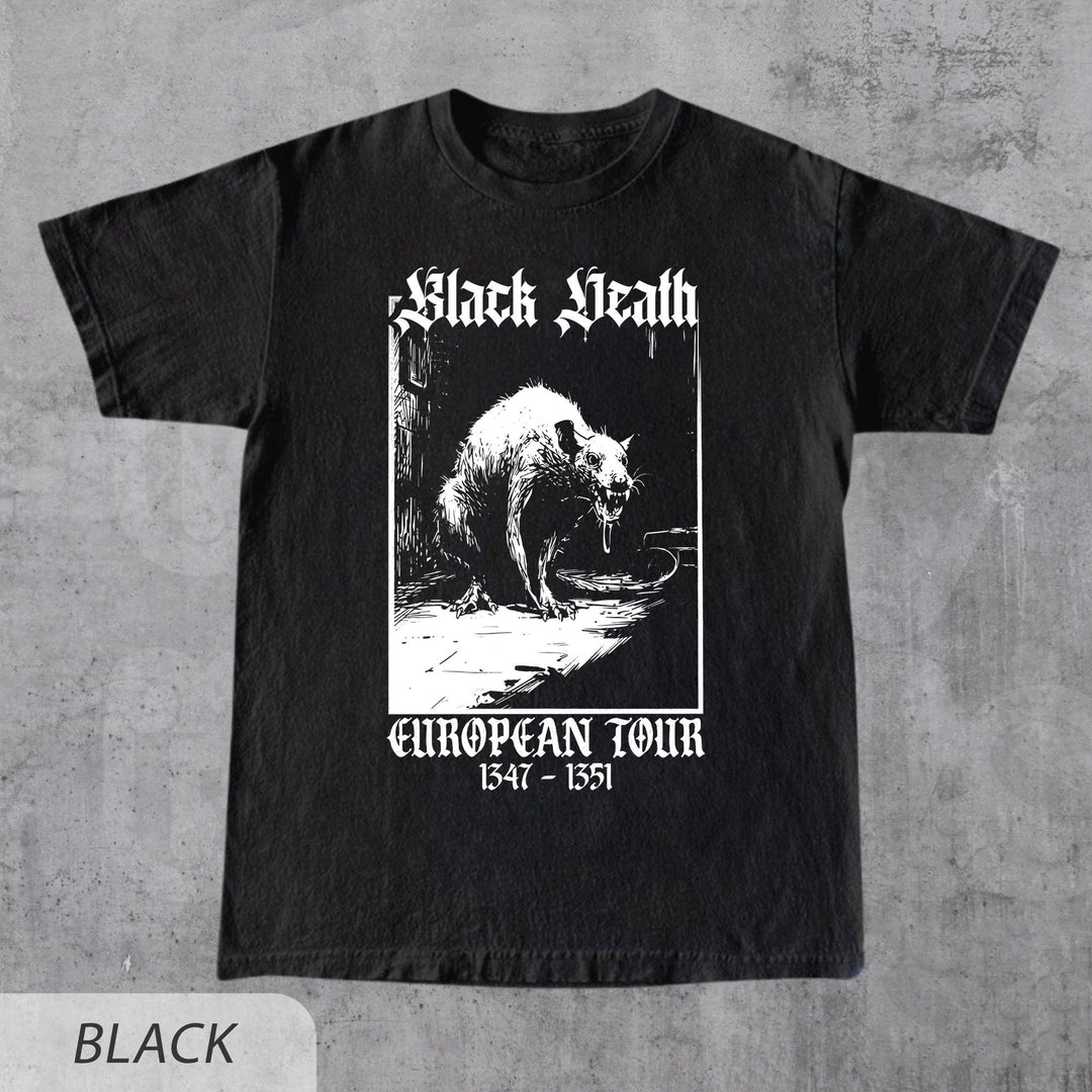 Black Death European Tour Vintage Graphic T-Shirt