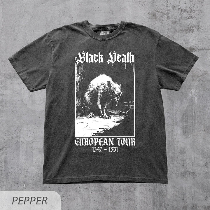 Black Death European Tour Vintage Graphic T-Shirt