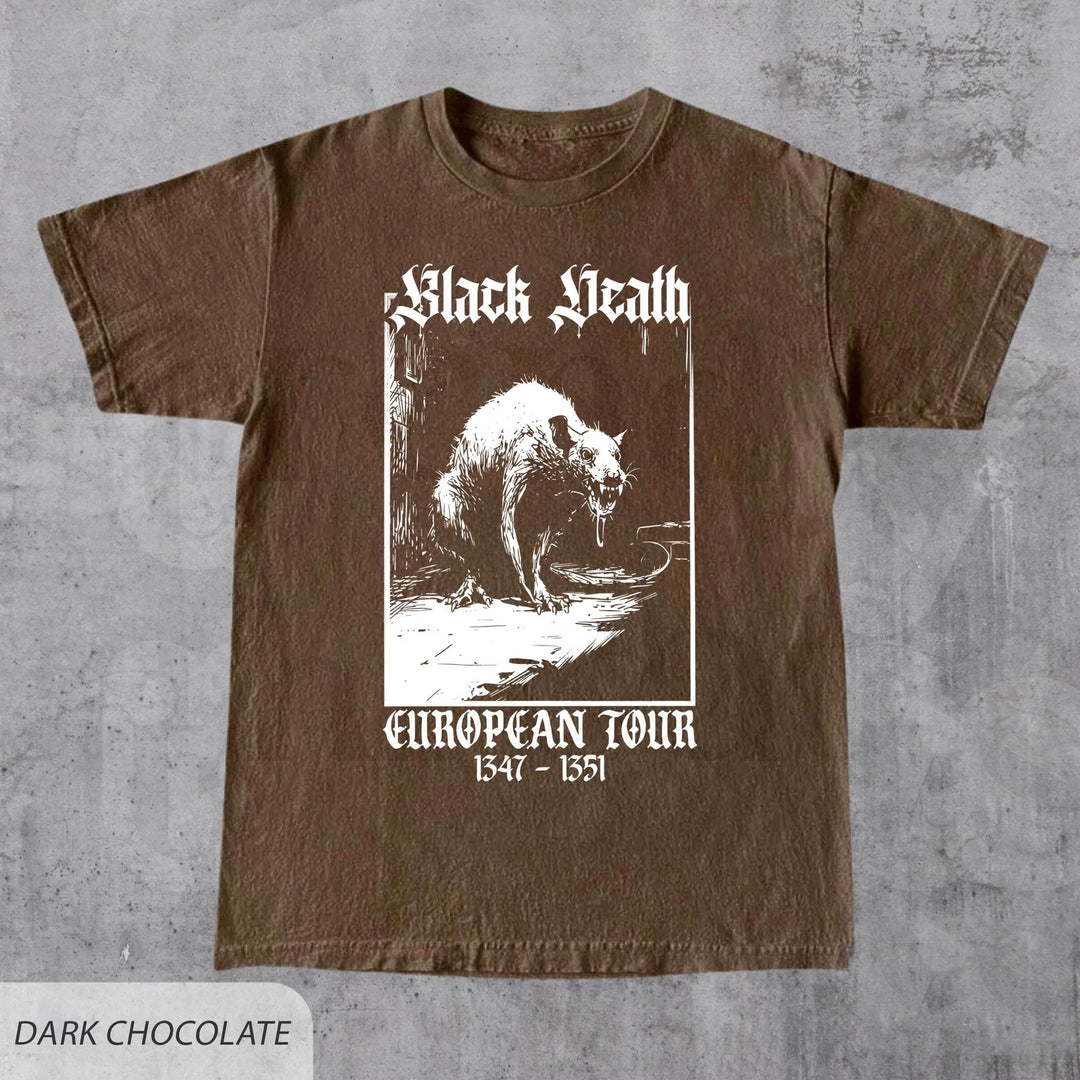 Black Death European Tour Vintage Graphic T-Shirt