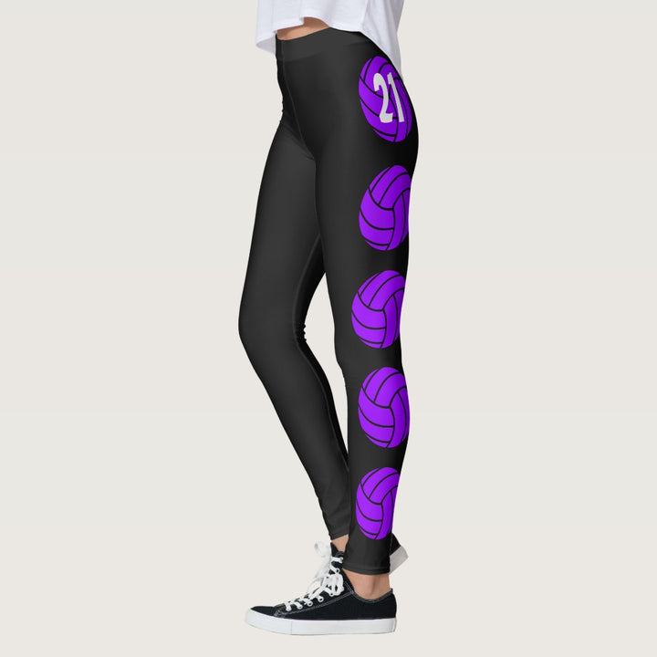 Customizable Volleyball Leggings