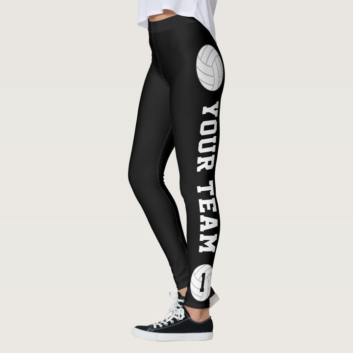 Volleyball Custom Team Name & Player Number Leggings