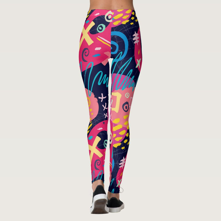 Personalized Custom Made Abstract Graffiti Art Leggings
