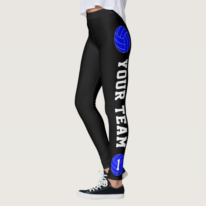 Volleyball Custom Team Name & Player Number Leggings