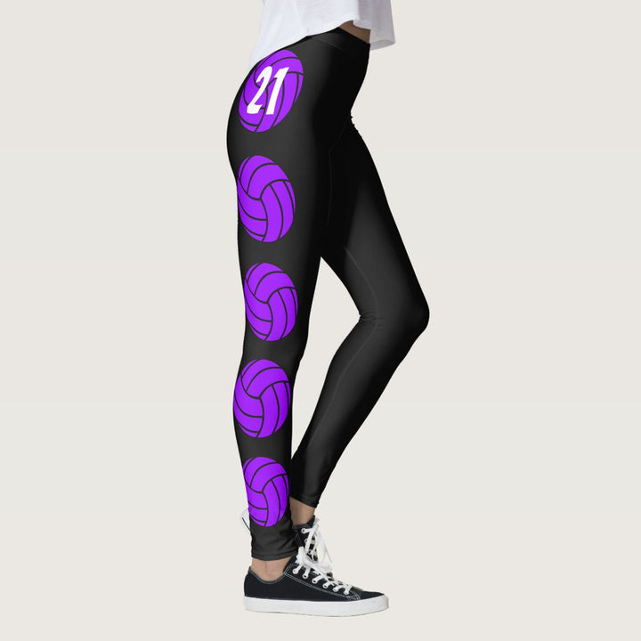 Customizable Volleyball Leggings