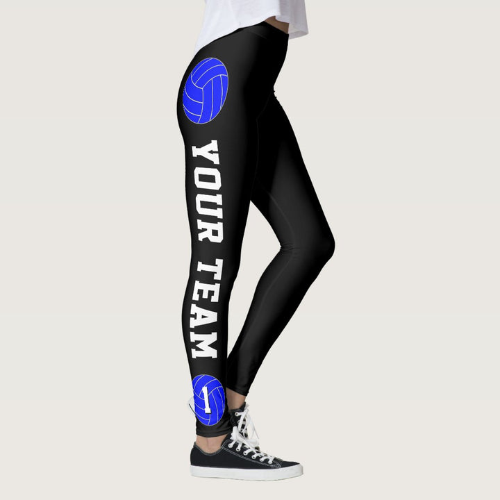 Volleyball Custom Team Name & Player Number Leggings