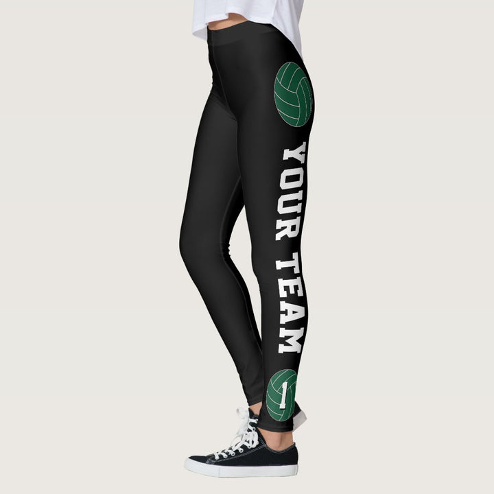 Volleyball Custom Team Name & Player Number Leggings