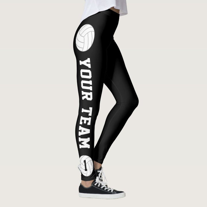 Volleyball Custom Team Name & Player Number Leggings